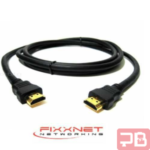Cable HDMI 4K FIXXNET 3m Oro - Alta Calidad de Imagen y Sonido