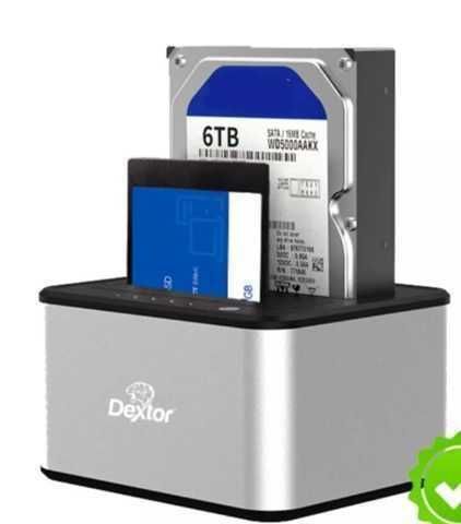 Docking Station Clonador de Discos SSD 2.5'' y 3.5'' - USB 3.2