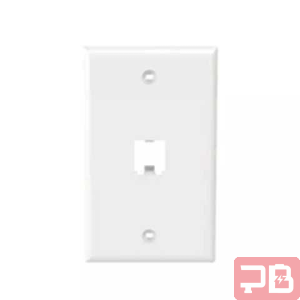 Placa de Pared Blanca de 1 Puerto – Diseño Sencillo y Funcional