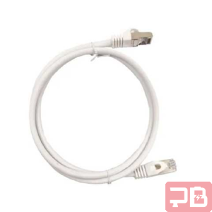 Patch Cord CAT6 Metalizado de 2m en Blanco