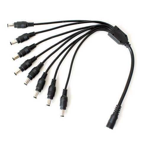 PULPO 1 A 8 SPLITTER DC 1 A 8 PARA INSTALACION DE CAMARA