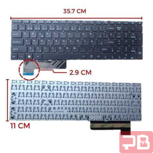 Teclado Gateway GWTN 156-1/4/5 Negro con Botón Power
