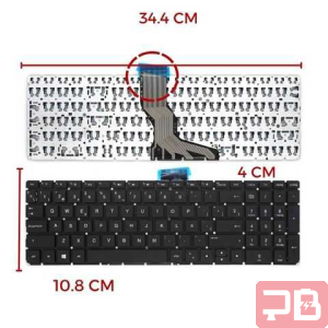 Teclado Español HP Pavilion sin Marco - Negro