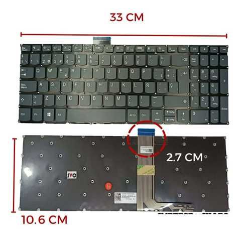 Teclado Lenovo IdeaPad 5 con Retroiluminación para Modelos 15IIL05, 15ARE05 y 15ITL05