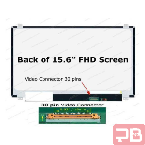 Pantalla para Laptop 15.6" Full HD + Sujetadores - Grado A+