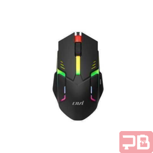 Mouse OVI RGB MO-206 Negro - Precisión y Estilo en tus Juegos