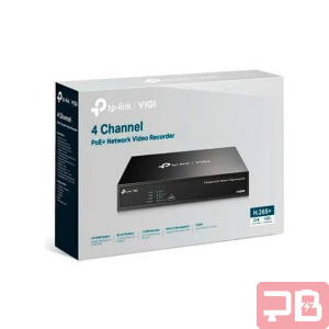 TP-Link VIGI NVR1004H-4P - Grabador PoE de 4 Canales 8MP 4K