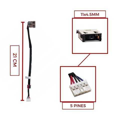 Pin de Carga DC Jack para Lenovo Y50-70 / Y50-70 Touch