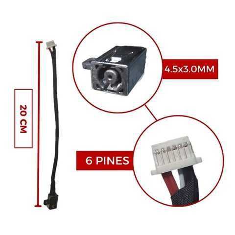 Pin de Carga DC Jack para Dell 11 3147 - Conexión Segura y Rendimiento Óptimo