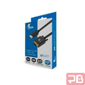 Cable DisplayPort a VGA XTECH 1.7M - Calidad HD