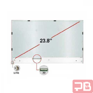Pantalla LCD 23.8'' Full HD para All In One - Sin Marco