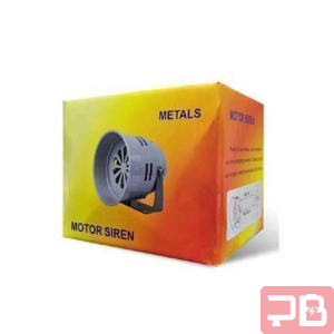 Sirena Metálica Industrial 1 Tono con Motor 200W - Gris