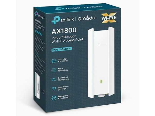 Punto de Acceso Wi-Fi 6 TP-Link EAP610-Outdoor, Resistente y de Alto Rendimiento
