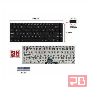 Teclado ASUS VivoBook S510UA/F510UA/X510UA - Negro, con Botón Power