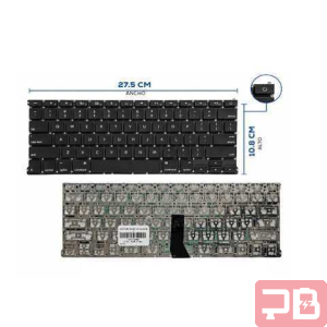 TECLADO APPLE MACBOOK AIR 13 2011 2012 2013 A1369 A1466 SIN FRAME US / INGLES / COLOR NEGRO