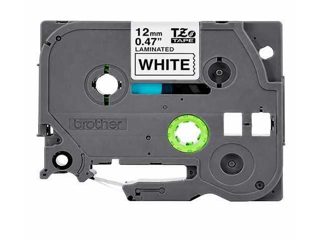 CINTA LAMINADA BROTHER 12MM 0.47" LAMINADO / P-TOUCH / 1/2IN / COLOR NEGRO