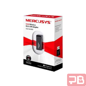 ADAPTADOR USB WIFI MERCUSYS N300 / MW300UM / 300MBPS / COMPATIBLE WINDOWS 10 Y 11