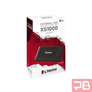 UNIDAD DE ESTADO SOLIDO SSD EXTERNO KINGSTON 2TB / KINGSTON XS1000 / USB 3.2 GEN 2 / HASTA 1050MB/S / COLOR NEGRO