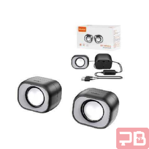 PARLANTES MEETION MT-SP2010 / ESTÉREO 2.0 / SUBWOOFER DOBLE DIAFRAGMA / 3.5MM / USB / 6W
