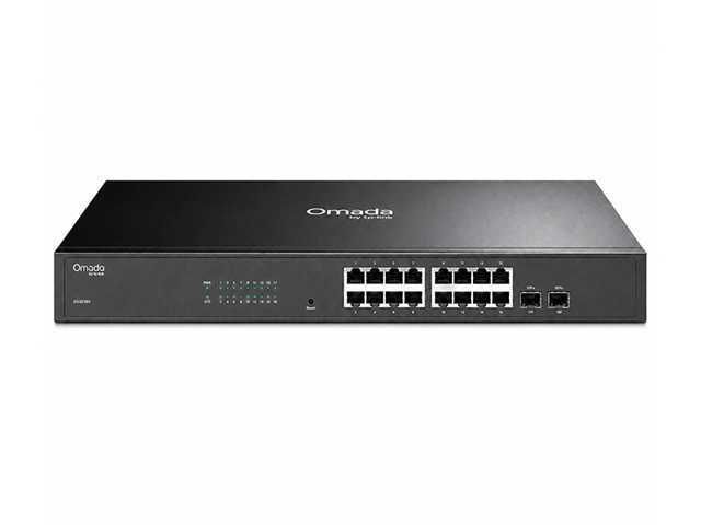 SWITCH TP-LINK OMADA SD2218 / 16 PUERTOS / GIGABIT RJ45 / 2 RANURAS SFP / L2 / ADMINISTRABLE