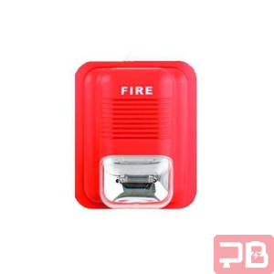 LUZ ESTROBOSCOPICA / SIRENA CONVENCIONAL PARA INCENDIO CON MONTURA DE PARED / 12VDC / 200MAH