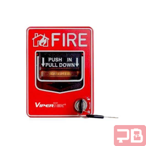 ESTACION MANUAL DE INCENDIO VIPERTEK / CON RESET POR LLAVE Y CONTACTO / N.A 9-28 VDC