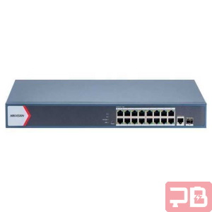 SWITCH HIKVISION 16 PUERTOS DS-3E1518P-EI/M / GIGABIT / SMART / POE