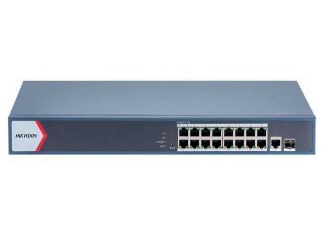 SWITCH HIKVISION 16 PUERTOS DS-3E1518P-EI/M / GIGABIT / SMART / POE