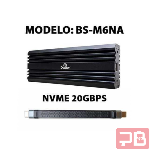 ENCLOSURE DEXTOR PARA DISCO SOLIDO SSD NVME PCI USB 3.0 / TIPO-C A TIPO-C / MODELO BS-M6NA