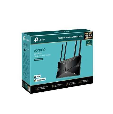 ROUTER TP-LINK AX3000 ARCHER AX53 / WI-FI 6 / DOBLE BANDA / VPN WPA3 / 4 PUERTOS GIGABIT / ONEMESH Y EASYMESH
