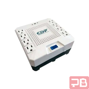 REGULADOR DE VOLTAJE CDP R-AVR1808 / 8 TOMAS DE CORRIENTE / PROTECTOR DE VOLTAJE / COLOR BLANCO