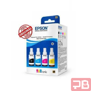 KIT COMBO DE BOTELLAS DE TINTAS EPSON ORIGINALES 664 / 4 COLORES AMARILLA YELLOW / CIAN AZUL / MAGENTA ROJA / NEGRA PRETO